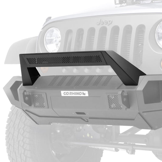 Trailline 20 Light Mount Bar Textured Black 2007-2026 Jeep Wrangler JK/JL 2020-2025 Jeep Gladiator 2021-2025 Ford Bronco Go Rhino-1