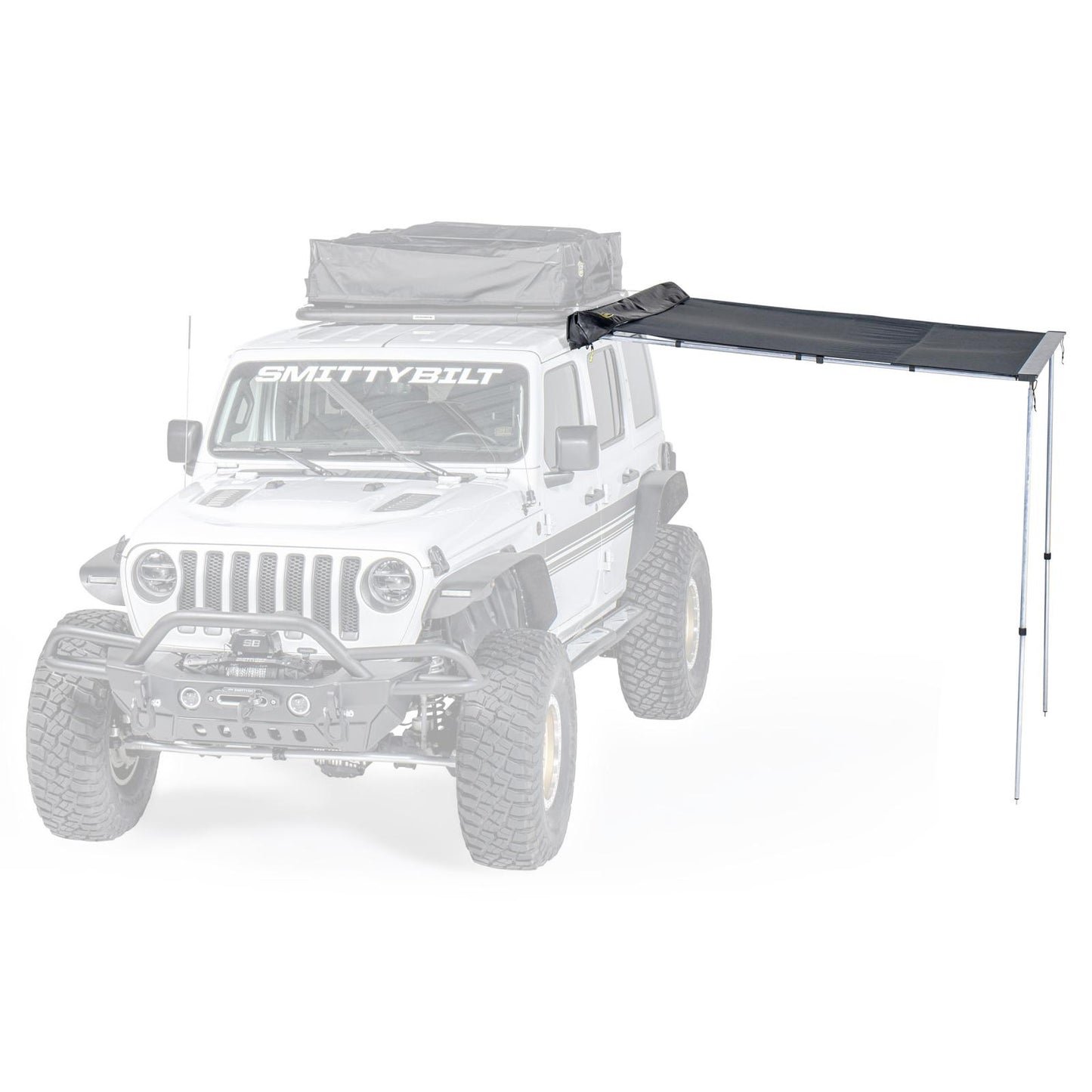 Gen2 6 Foot Tent Awning 6.5' Wide x 6.5' Long Gray Smittybilt