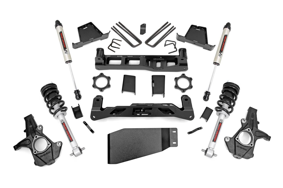 Rough Country 7.5 Inch Suspension Lift Kit Lifted Struts 07-13 Silverado/Sierra 1500 Rough Country