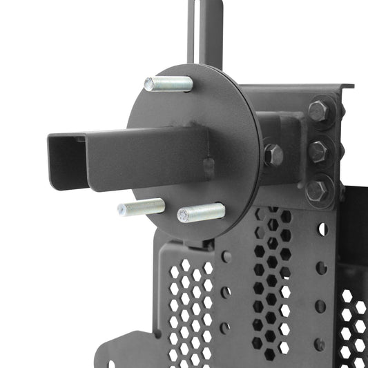 Rockline Body Mount Spare Tire Carrier Textured Black 2018-2026 Jeep Wrangler Go Rhino-1