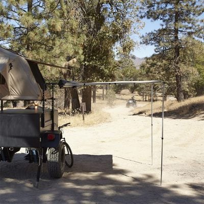 Retractable Awning 6.5 feet Wide x 6.5 feet Long Coyote tan Smittybilt-5