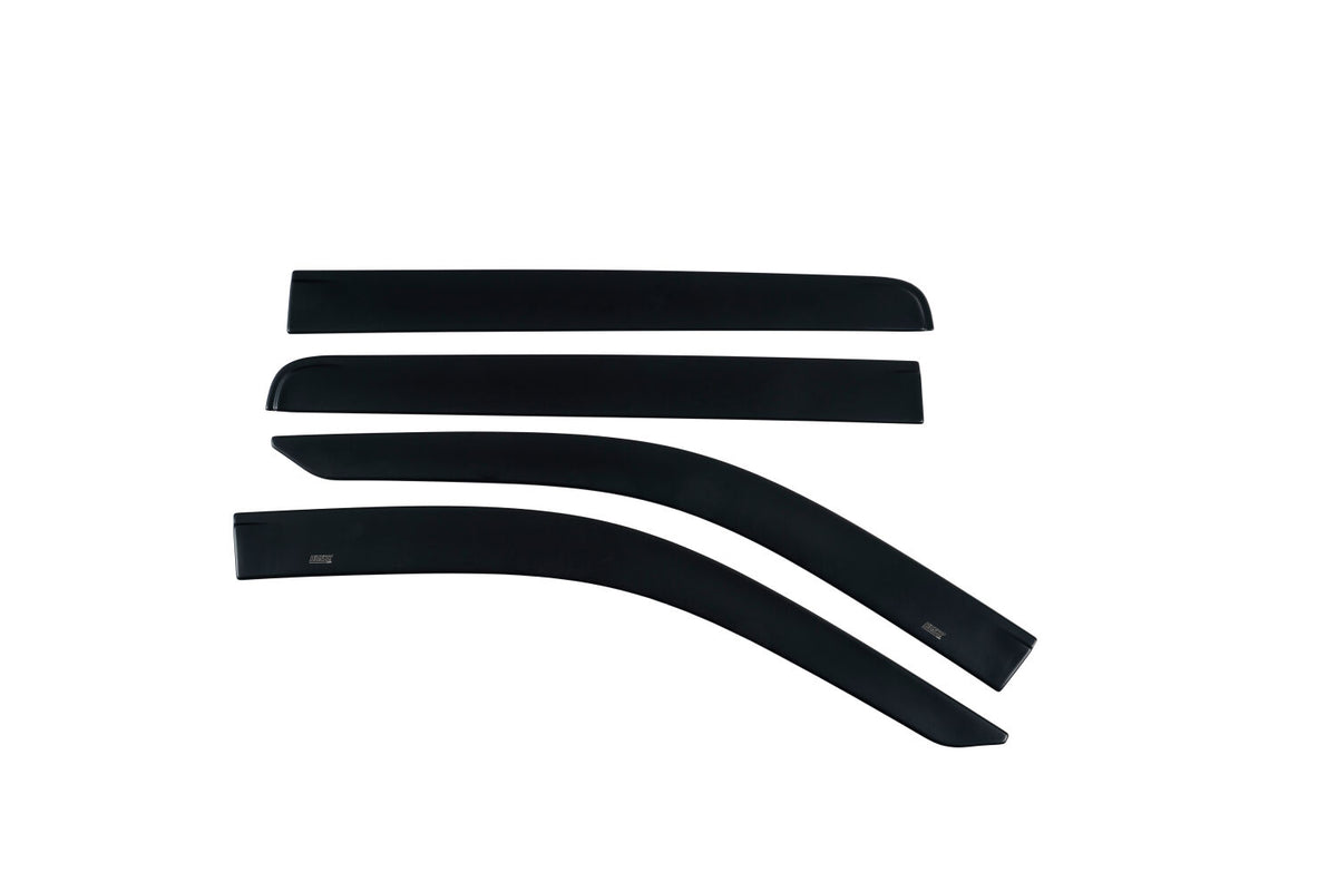 Low Profile Ventvisor Deflector Matte Black Outside Mount 4 Piece For 2007-2018 Jeep Wrangler JK Husky Liners
