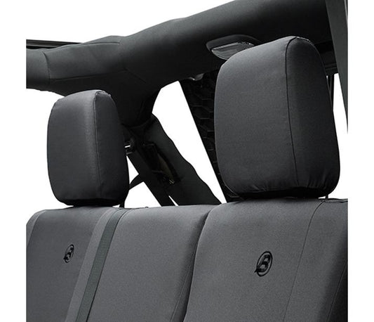 Jeep Seat Covers For Jeep 2007, 2013-2018 Wrangler JK 4 Door Rear Premium Vinyl Fabric Diamond Bestop-1