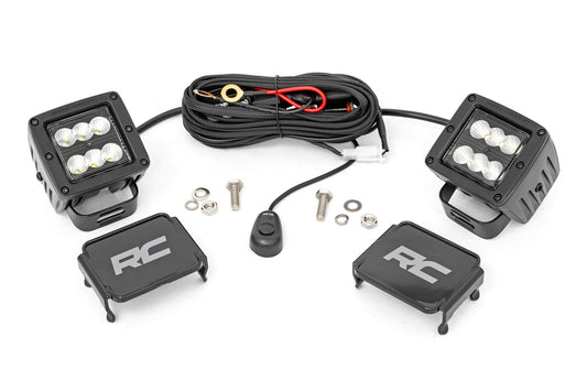 2 Inch Black Series LED Light Pods  | Pair | Flood Rough Country