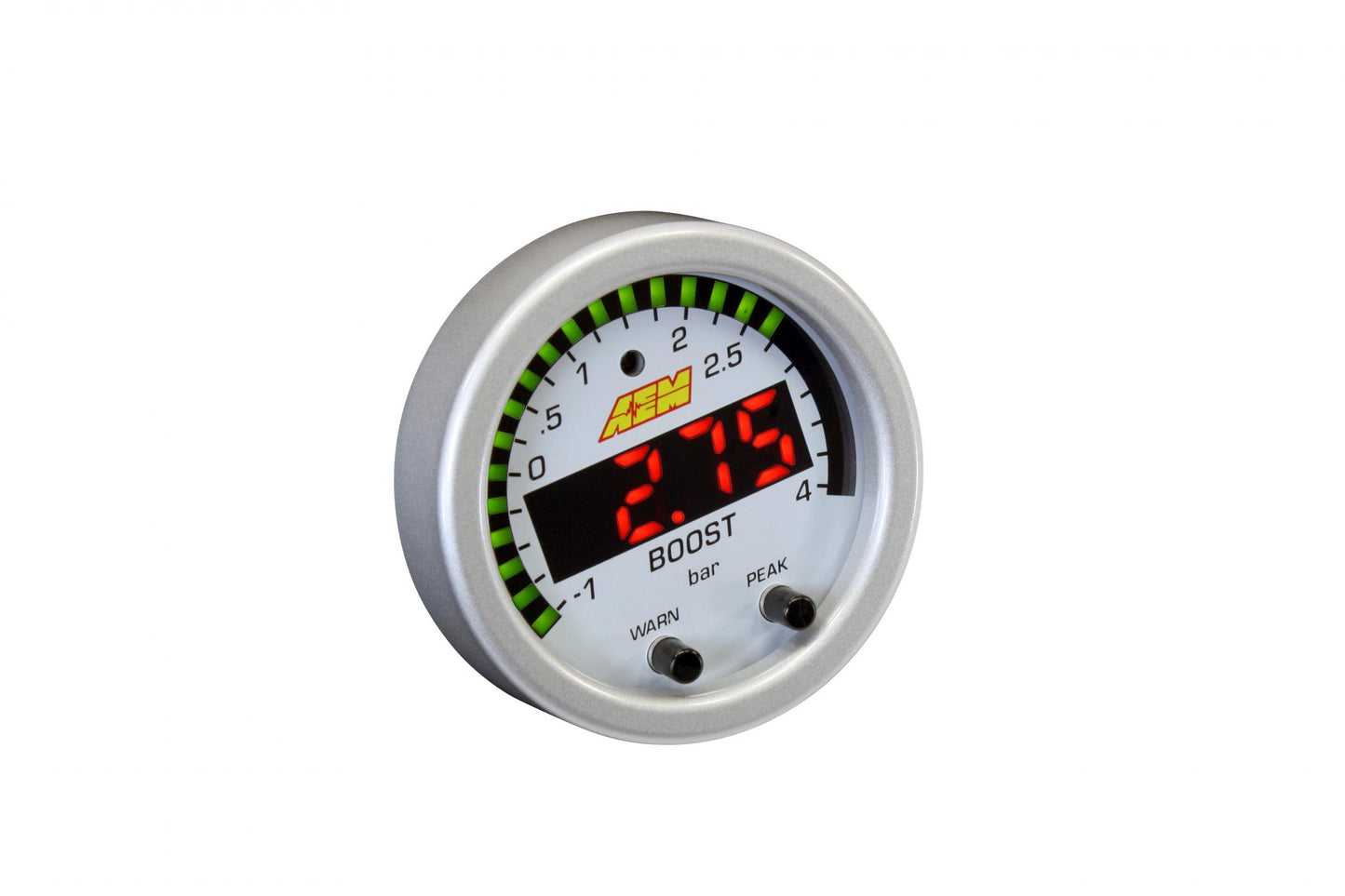 X-Series Boost Pressure Gauge Kit 30 in/hg to 60 PSI AEM Electronics-7