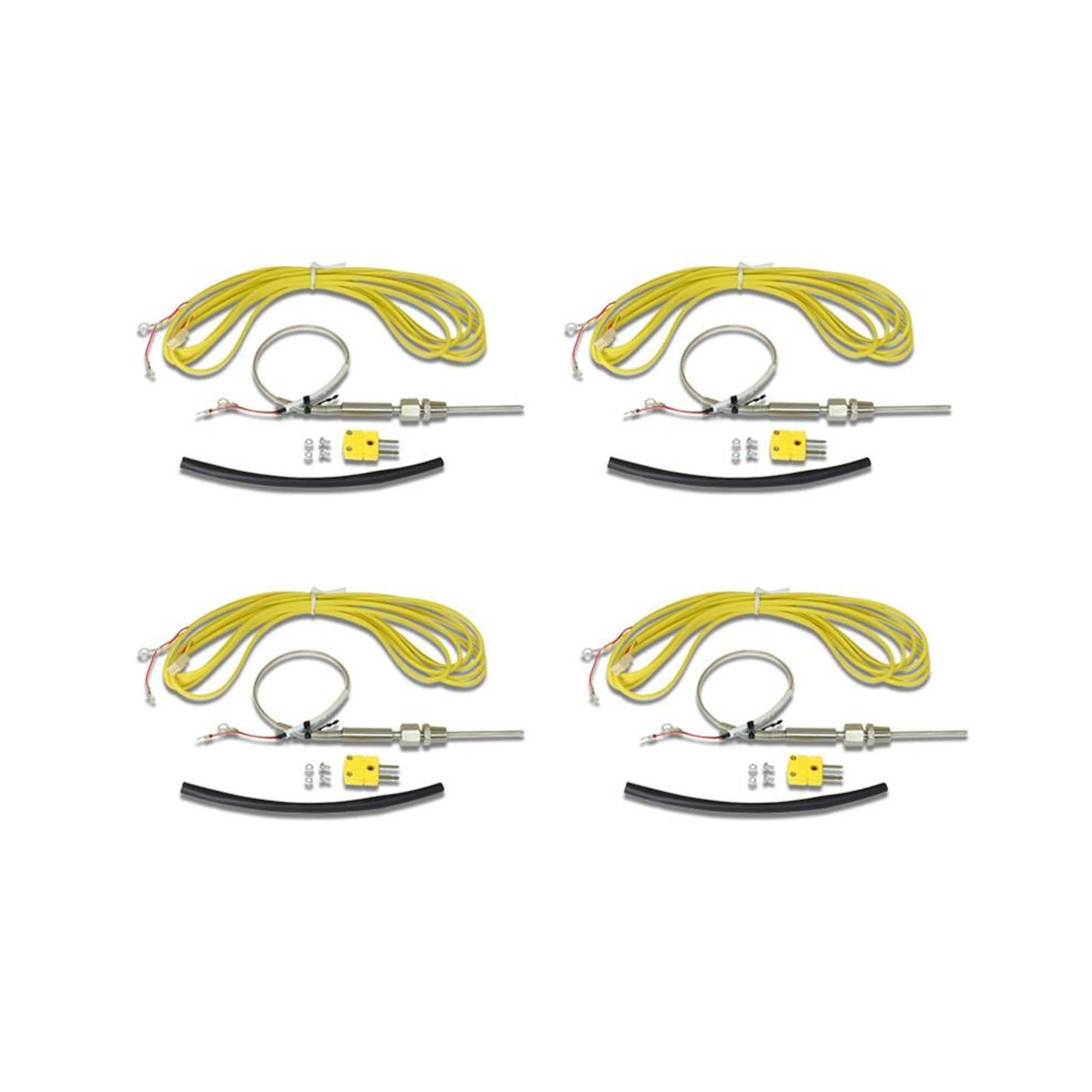 4 K-Type Closed Tip Thermocouple 1800В F (982.2В C) Max Temp Inconel Sheath 1/8 Inch NPT Compression Fitting AEM Electronics-6