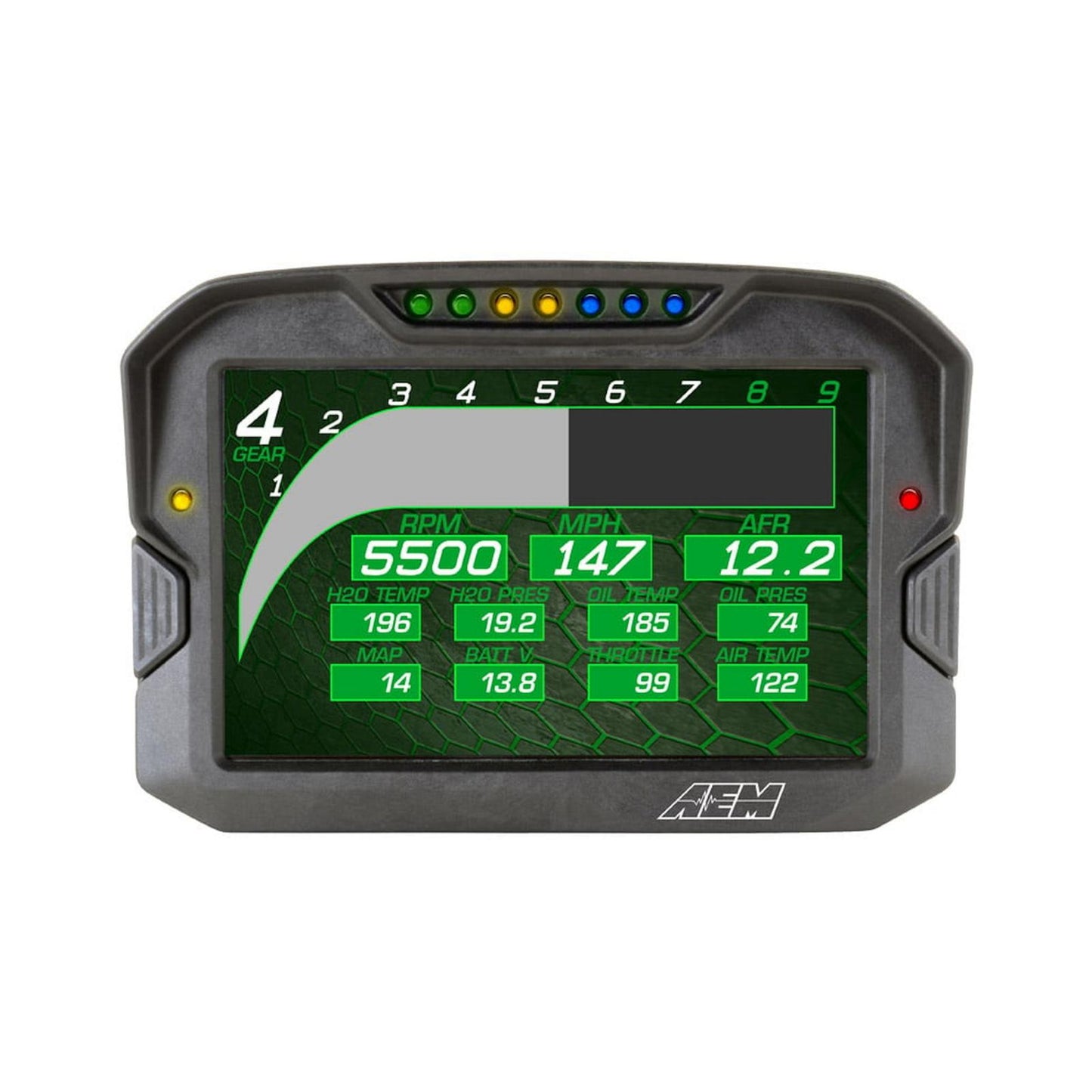 CD-7 Carbon Non-Logging/ Non-GPS Display 7-inch diagonal screen, carbon fiber enclosure, wiring harness included AEM Electronics-24