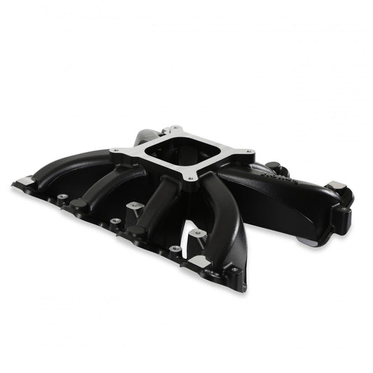Single Plane Intake GM LS1/LS2/LS6 Black Ceramic Coated, Carbureted Single Plane Intake Manifold Fits All GM LS Gen III or IV Engines Equipped with LS1/LS2/LS6 Style Cathedral Port Cylinder Heads Holley-1