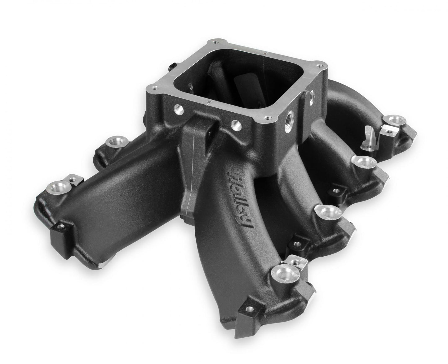 Single Plane EFI 4500 Split-Design Race Intake Manifold- GM LS1/LS2/LS6 Black Finish with Fuel Rails Holley-10