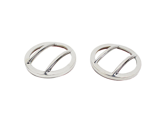 Jeep JK Side Marker Covers Pair 07-18 Wrangler JK Polished Silver Kentrol-1