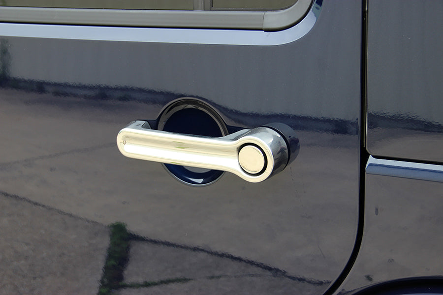 Jeep JK Exterior Door Handle Covers 10 Pieces 07-18 Wrangler JK Polished Silver Kentrol-5