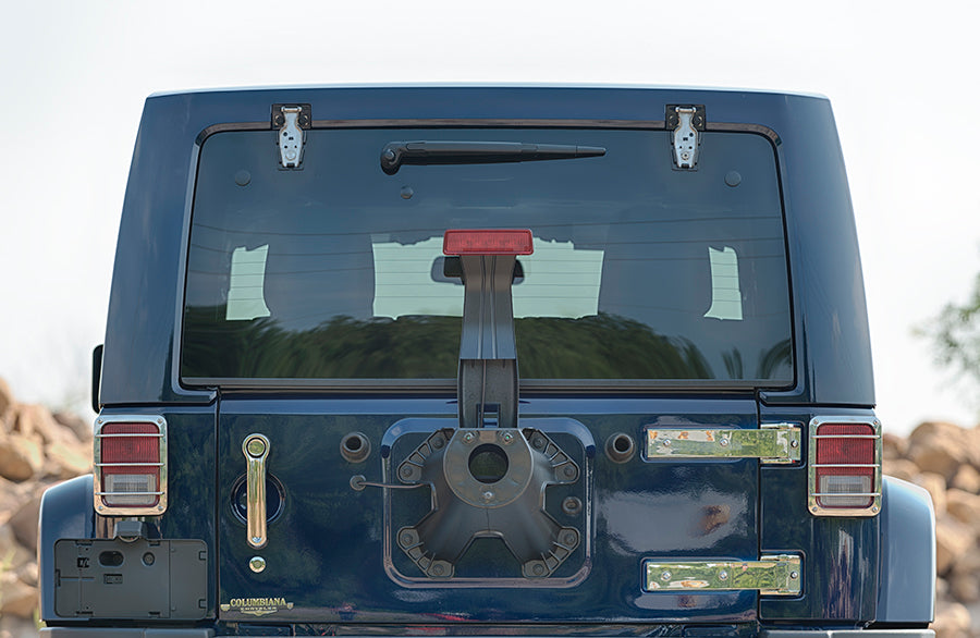 Jeep JK Liftgate Hinge Pair 07-18 Wrangler JK Bare Grey Kentrol-5