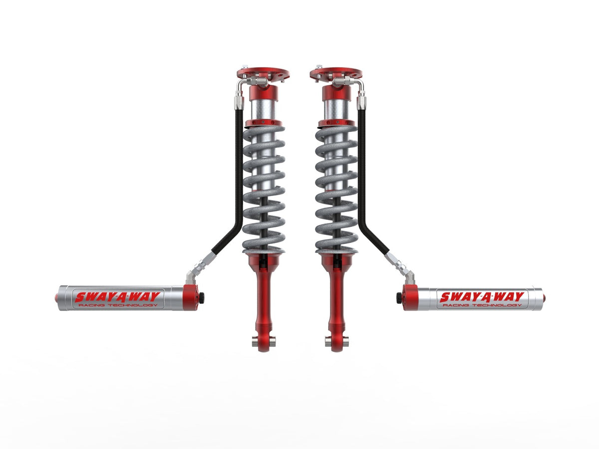 Sway-A-Way 2.5 Front Coilover Kit w/ Remote Reservoirs and Compression Adjusters Ford F-150 Raptor 10-14 V8-6.2L aFe Power