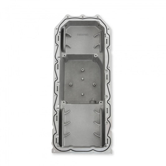 Gen III Hemi Swap Oil Pan Mid-Sump Non-VVT Black Fits Non-VVT Gen III Hemi Engines 2003-2008 5.7L, 2005-2010 6.1L, 2007-2010 392 Hemi Crate Engines Mid-Sump Design Fits 1963-1974 Mopar A-Body, B-Body, C-Body & E-Body Holley-1