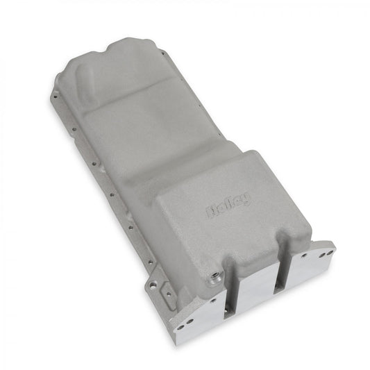 Gen III Hemi Swap Oil Pan Natural Fits Gen III Hemi Hellcat Engines 2015-up 6.2L Supercharged Engines Rear-Sump Design Fits Most Trucks Holley-1