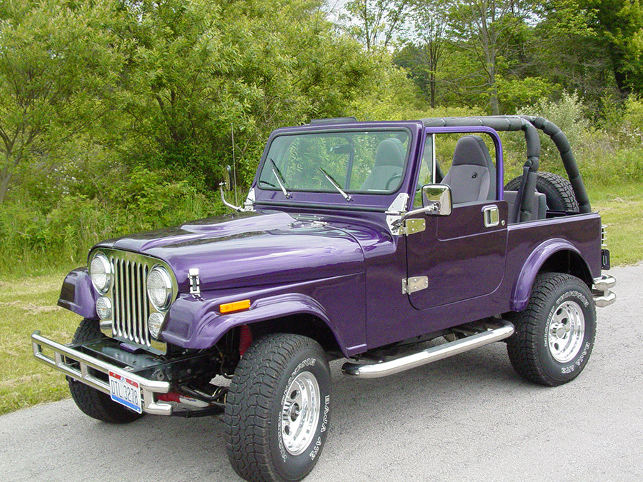 Jeep CJ Hood Vent 78-86 CJ Polished Silver Kentrol-4