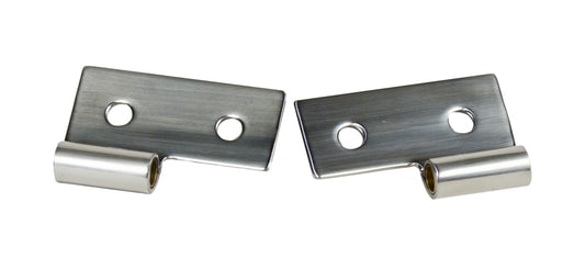 JEEP CJ/YJ/TJ Lower Door Hinge Pair 76-06 CJ Wrangler YJ/TJ Polished Silver Kentrol-1