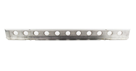 Jeep YJ 54 Inch Front Bumper with holes (No License Plate Holes) 87-95 Wrangler TJ Polished Silver Kentrol-1