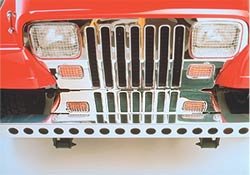 Kentrol Jeep YJ 410 Stainless Frame Cover 87-95 Wrangler TJ Polished Silver Kentrol