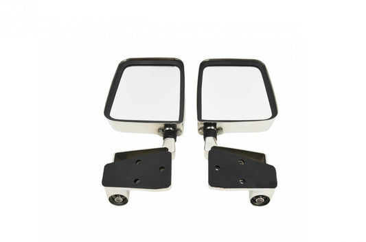 Jeep YJ/TJ Mirror Kit Pair 88-06 Wrangler YJ/TJ Polished Silver Kentrol-1