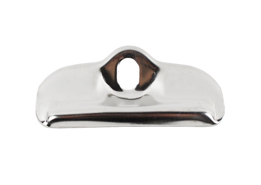 Jeep CJ Battery Tray Clamp 76-86 CJ Polished Silver Kentrol-1