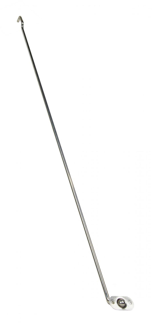 Jeep CJ Hood Prop Rod 72-86 CJ Polished Silver Kentrol-1