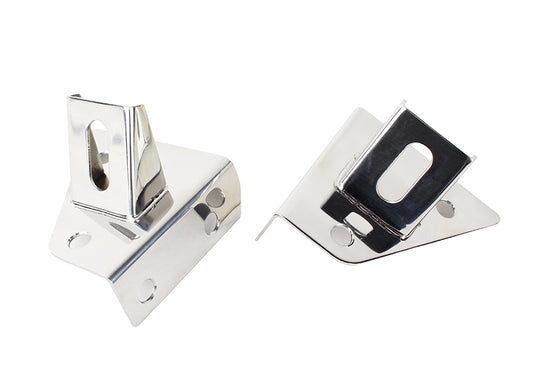 Jeep CJ/YJ LED Light Bar Bracket Pair 76-95 CJ and Wrangler YJ Polished Silver Kentrol-1