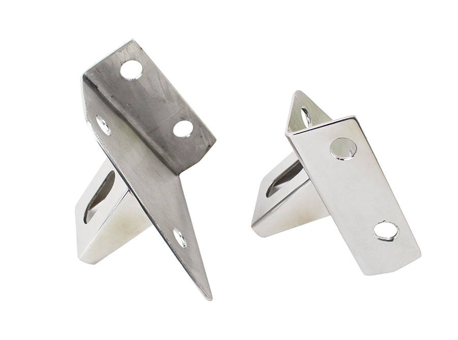 Jeep CJ/YJ LED Light Bar Bracket Pair 76-95 CJ and Wrangler YJ Polished Silver Kentrol-3