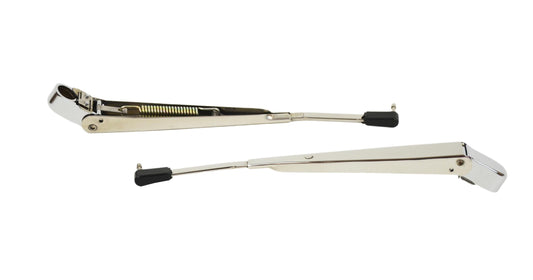 Jeep YJ Windshield Wiper Arms Pair 87-95 Wrangler TJ Polished Silver Kentrol-1