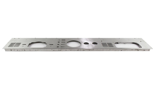 Jeep CJ Dash Panel Without Radio Opening 76-86 CJ Brushed Silver Kentrol-1