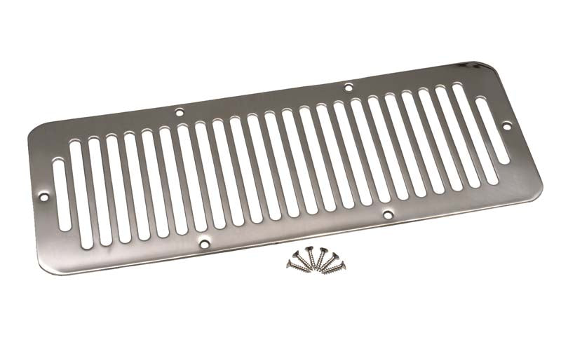 Jeep CJ/YJ Hood Kit With TJ Style Hood Catch 78-95 CJ and Wrangler YJ Polished Silver Kentrol-4