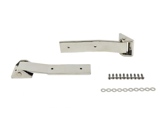 Jeep JK Tailgate Hinge Pair 07-18 Wrangler JK Polished Silver Kentrol-1