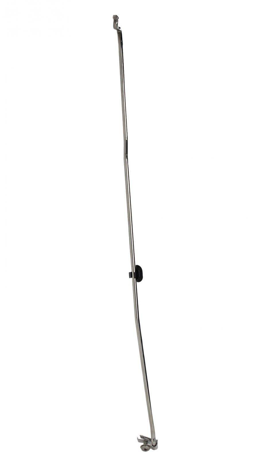 Jeep JK Hood Prop Rod 07-18 Wrangler JK Polished Silver Kentrol-3