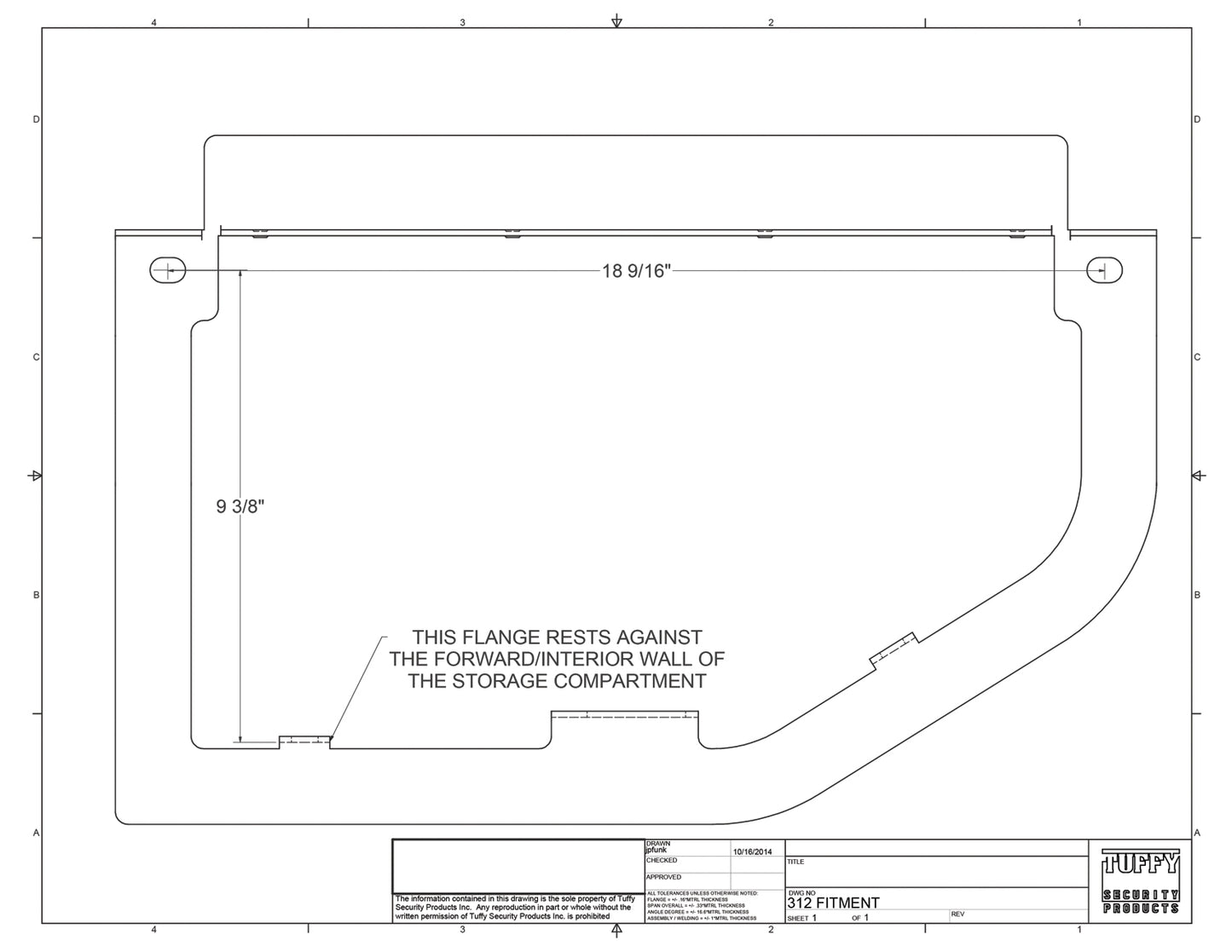 Rear Underseat Locking Lid 09-10 Ram 1500 11-22 1500 19 1500 Classic 10-22 2500/3500 Extended Crew Cab Black Products Tuffy Security-11