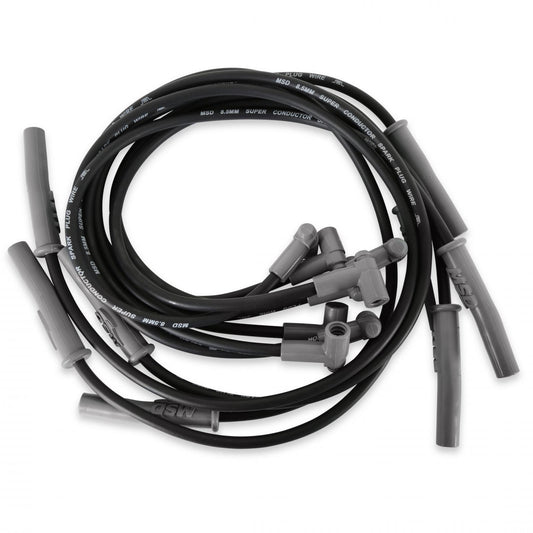 Black Super Conductor Big Block Chevy, '74-'76 Hei For Use On Chevy Big Block Engines, Hei, Black Jacket MSD Ignition-1