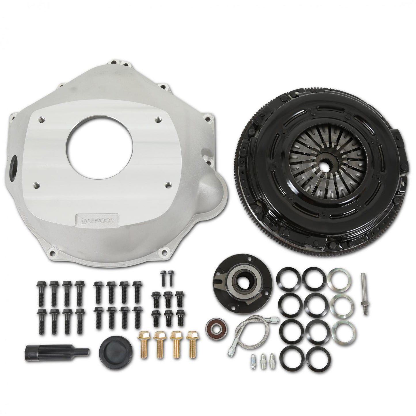 Complete Transmission Installation Kit 6-Bolt LS Engine to TKX / TKO Everything You Need to Connect a 6-Bolt LS Engine to a Tremec TKX or TKO Transmission Holley-10