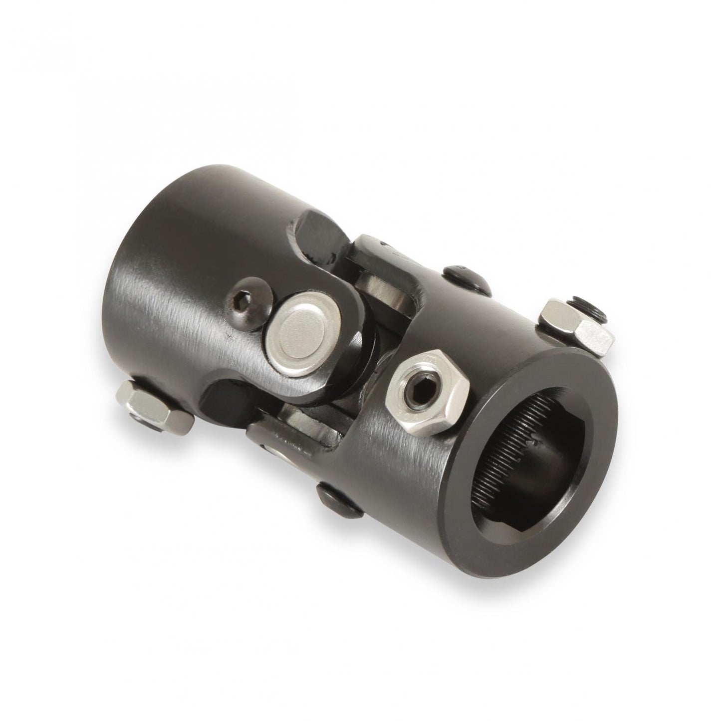 U-Joint Steel Black Zinc 1-48 Spline to 1-DD Holley-3