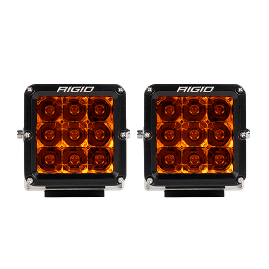 LED Light Pods D-XL Amber PRO Pair Surface Mount Brackets and Hardware Vibration Dampeners Wire Harness & Switch Rigid Industries-1