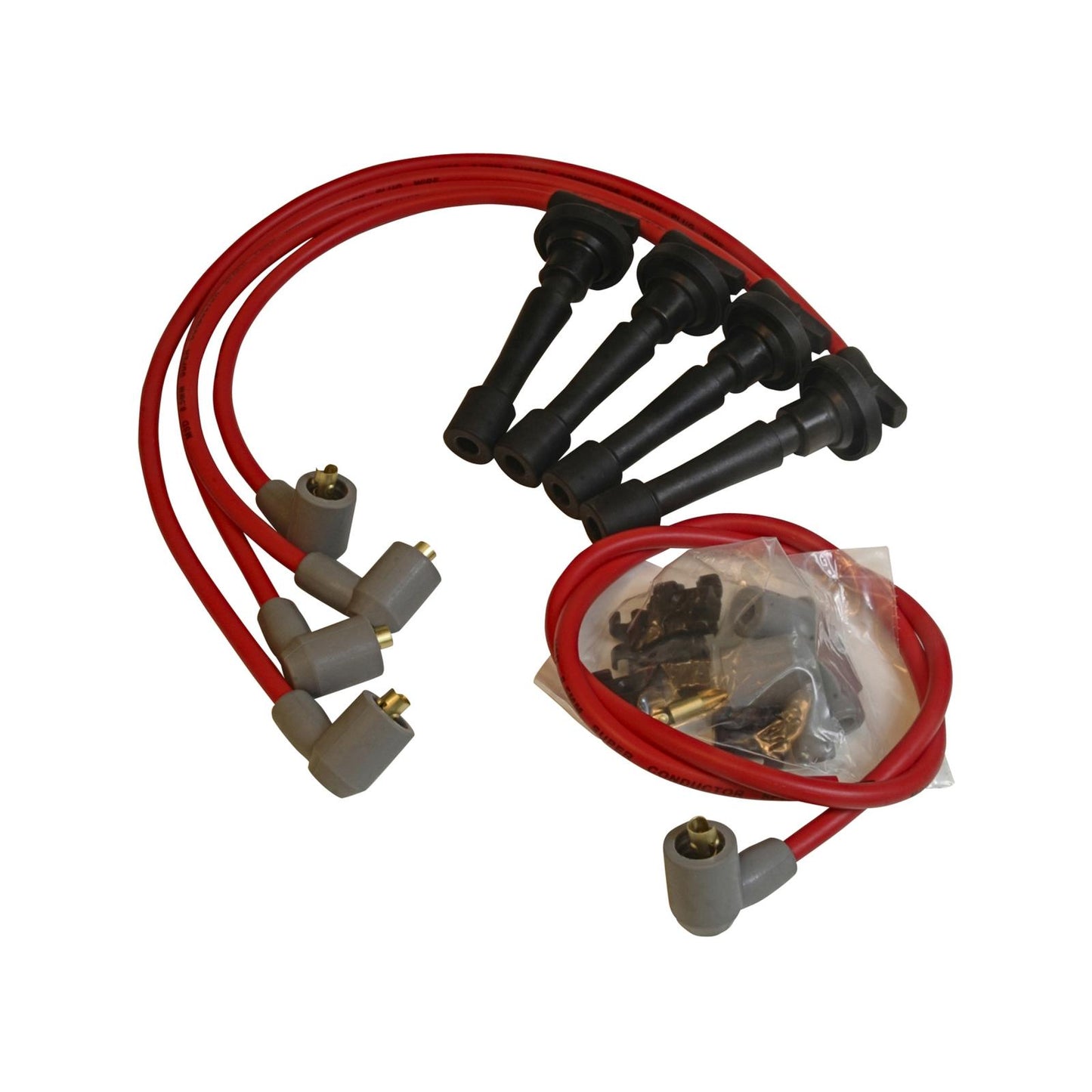 Super Conductor Spark Plug Wire Set Acura/Int.,1.8L Non-Vtec '90-'97 The 8.5Mm Super Conductor Wire Is The Performance Wire MSD Ignition