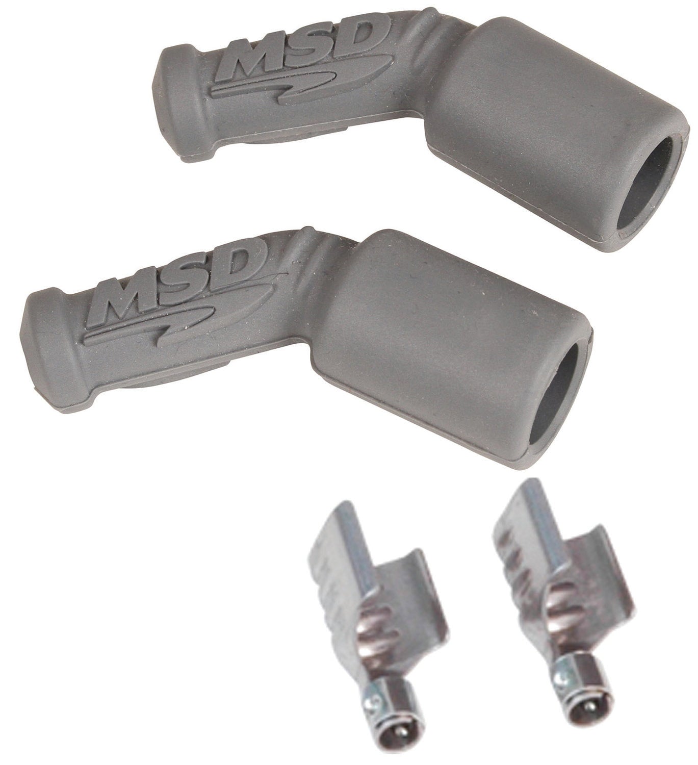 Ls1, 45 Degree Boots & Terminals, 2/Card Each Boot Provides Excellent Heat Resistance As Well As Maximum Protection Against Spark Loss MSD Ignition