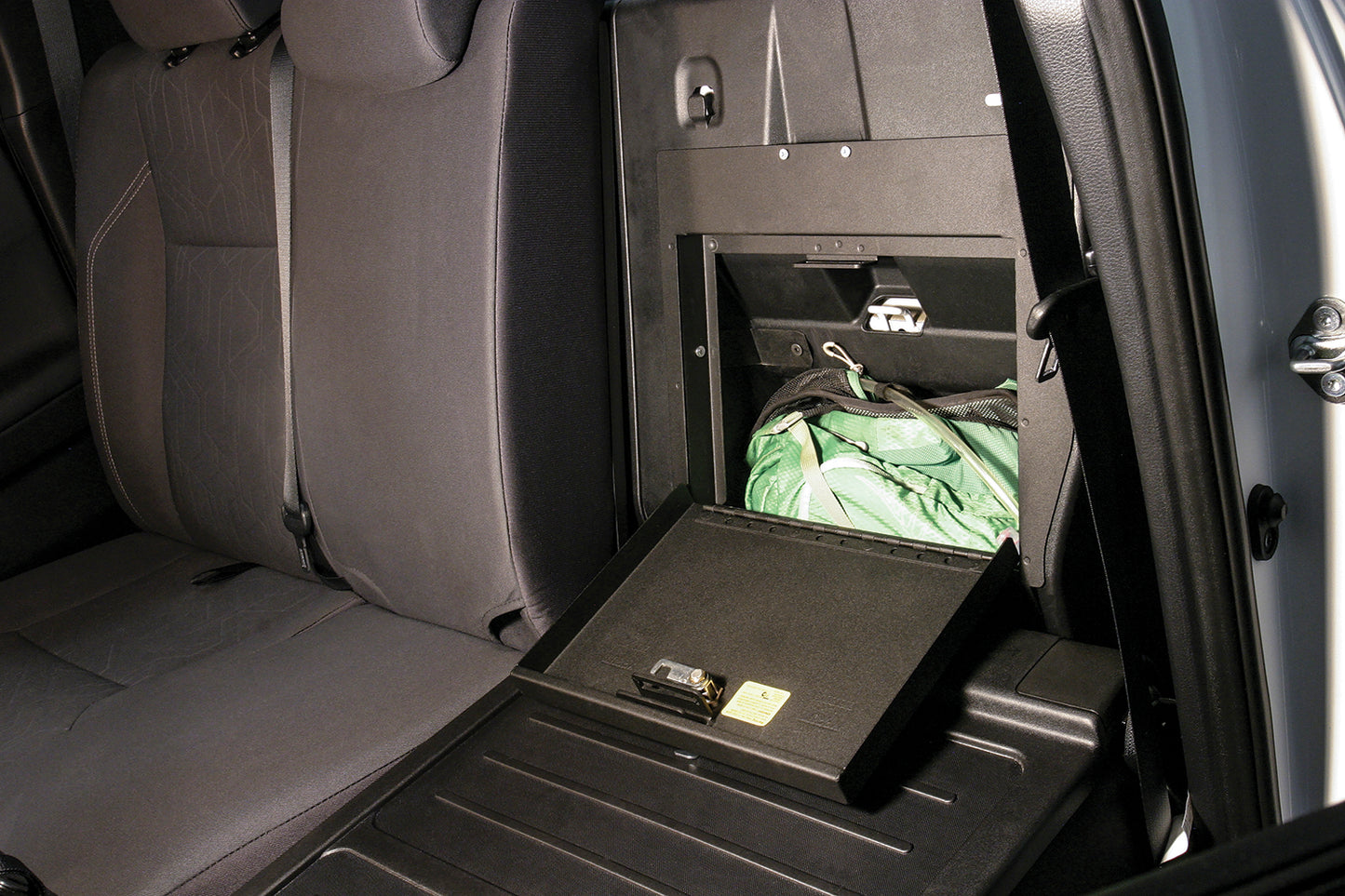 Rear Cubby Cover 05-22 Tacoma Crew Cab Black Products Tuffy Security-16
