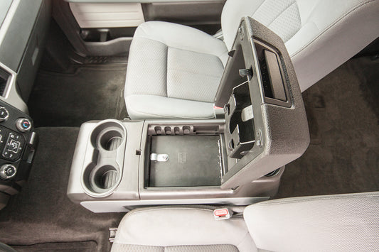 Console Safe - 09-14 F-150 w/ Full Floor Center Console w/o Flow-Thru Console Black Products Tuffy Security-1