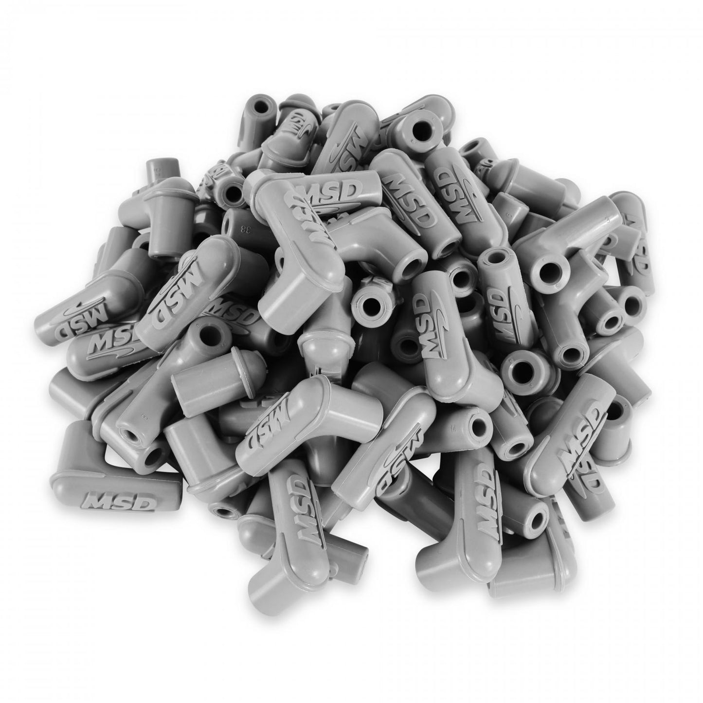 90 Degree Spark Plug Boot, Gray Silicone, 100Each 100 Qty 90 Degree Gray Silicone Spark Plug Boots MSD Ignition-4
