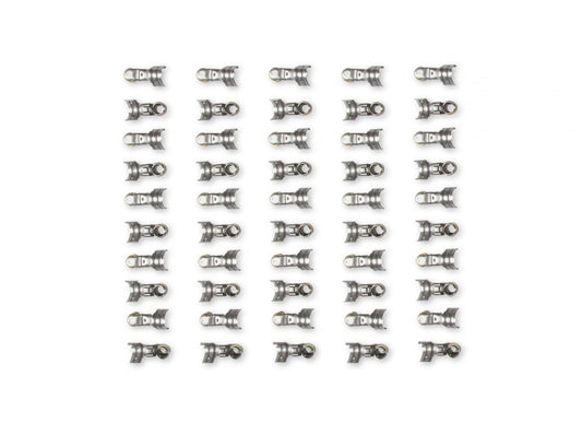 Terminals, Spark Plug Wire 90 Degree Qty 50 Spark Plug Terminals, 90 Degrees Dual Crimp, Stainless Steel Qty 50 MSD Ignition-1