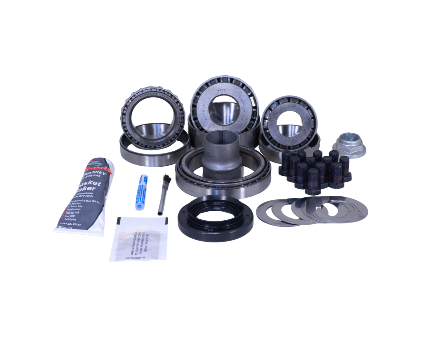 Toyota 8 Inch Rear Axle V6 27 Spline Open Carrier Ring and Pinion Master Install Kit Revolution Gear