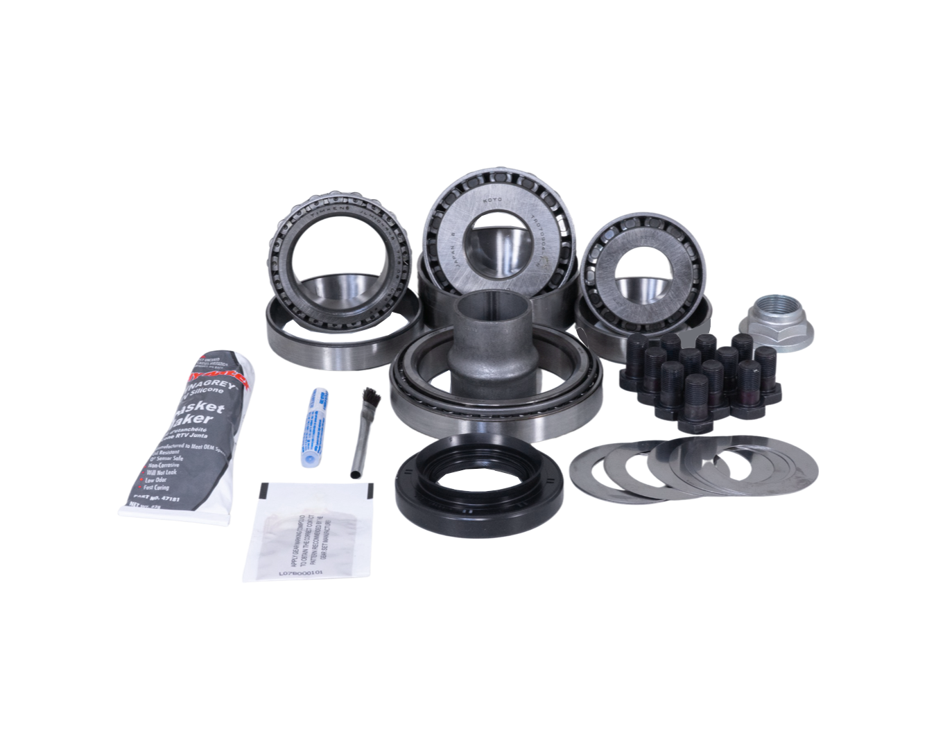 Toyota 8 Inch Rear V6 27 Spline with Locker Ring Pinion Master Install Kit Revolution Gear and Axle
