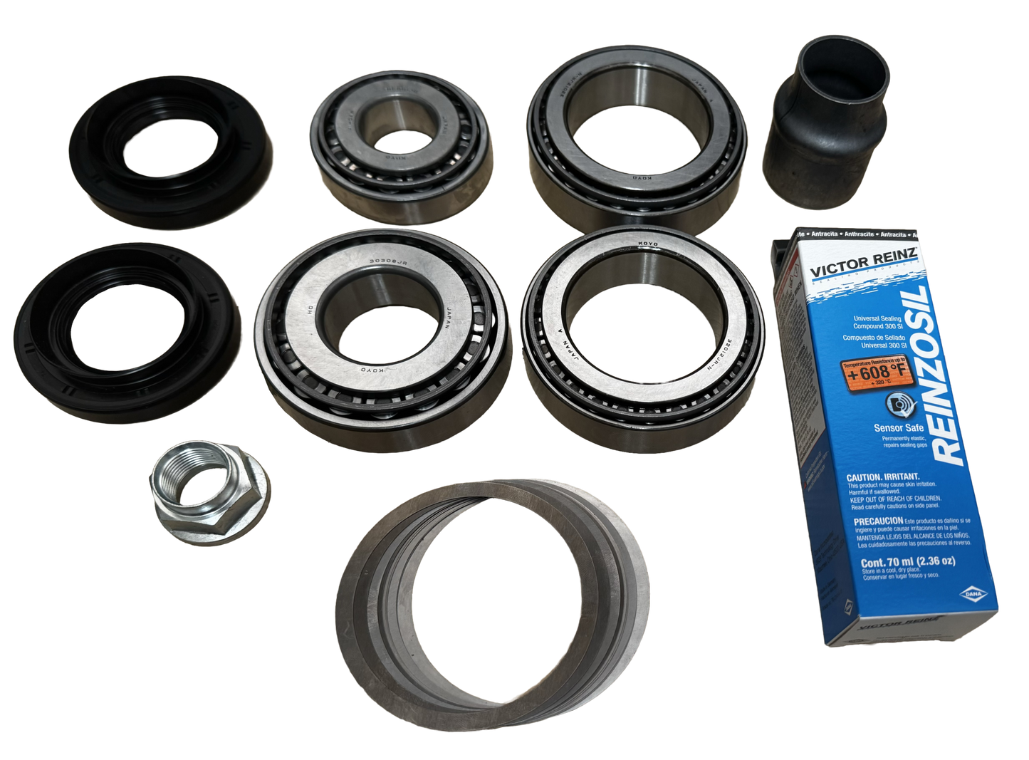 Toyota 9.5 Inch Rear Land Cruiser 1998-07 Open Differential Ring Pinion Master Install Kit Revolution Gear and Axle