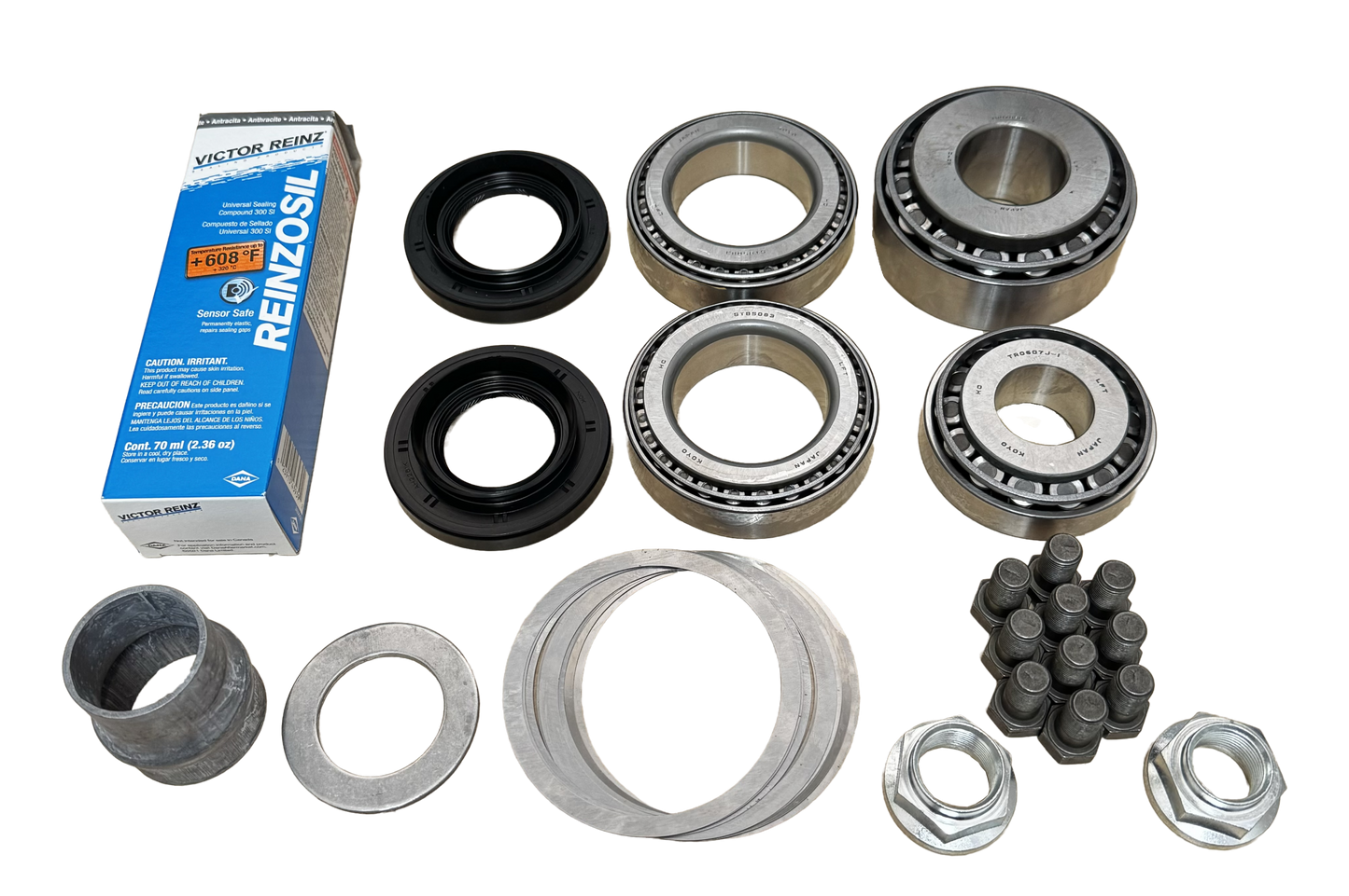 Toyota 8 Inch Front Land Cruiser 1998-07 Ring Pinion Master Install Kit Revolution Gear and Axle