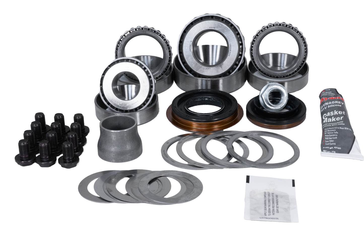 Toyota 8.75 Inch Rear 2016-23 Tacoma Ring Pinion Master Install Kit Revolution Gear and Axle