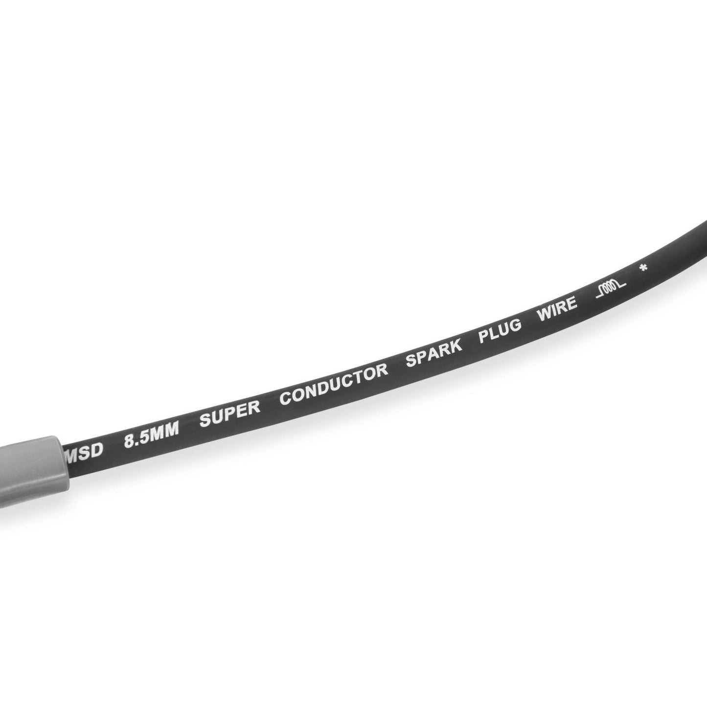 Wire Set Sc Blk, Sb Chevy W/Hei Tower Cap For Use With Chevy Small Block With Hei Tower Cap, Black Jacket MSD Ignition-3